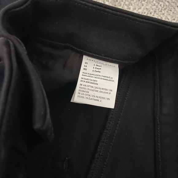 American Eagle Outfitters next level stretch black skinny jeans size 4 short - Picture 7 of 7